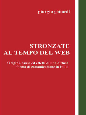 cover image of STRONZATE AL TEMPO DEL WEB